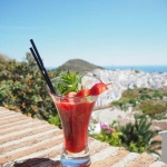 【スペイン】@kanappe_15 ☆ スペインのフリヒリアナ。 カフェで飲んだイチゴのスムージー、すっごく美味しかった♪ イチゴ好きにはたまらない♡♡忘れられない味♡