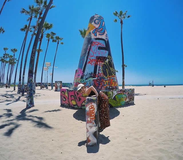 ロサンゼルスのフォトジェニックスポット第7位:ベニスビーチ ロサンゼルスのフォトジェニックスポット第7位:ベニスビーチ