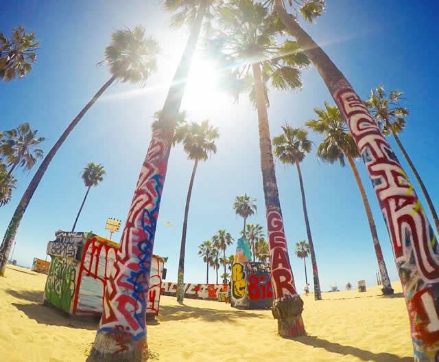 ロサンゼルスのフォトジェニックスポット第7位:ベニスビーチ ロサンゼルスのフォトジェニックスポット第7位:ベニスビーチ