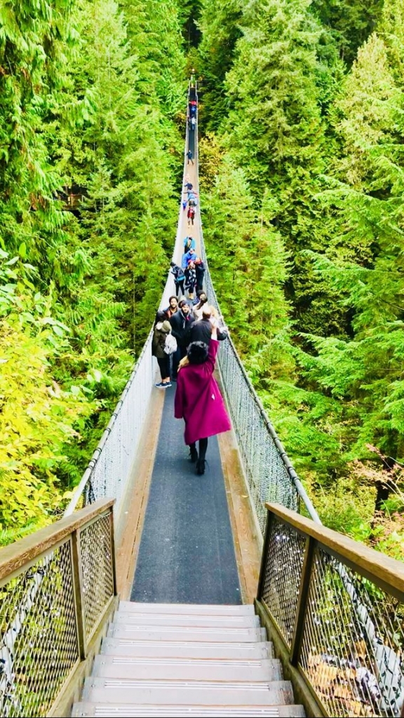 カナダ・バンクーバー　キャピラノ吊り橋 